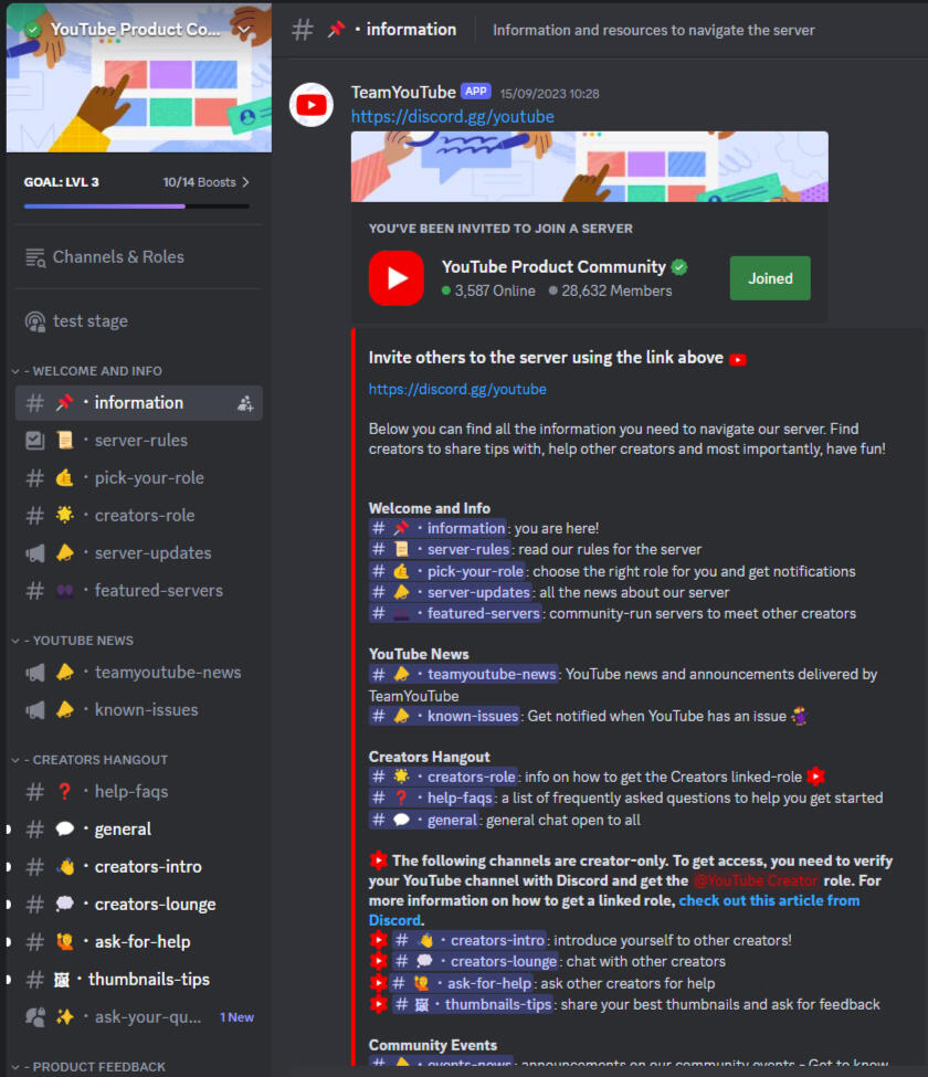 YouTube Official Discord Server - 30,000 members in less than 4 months - Designed and executed a GTM strategy for the server including the full technical set up - Collaborated with PMs, cross-functional & cross-Google teams including GDG